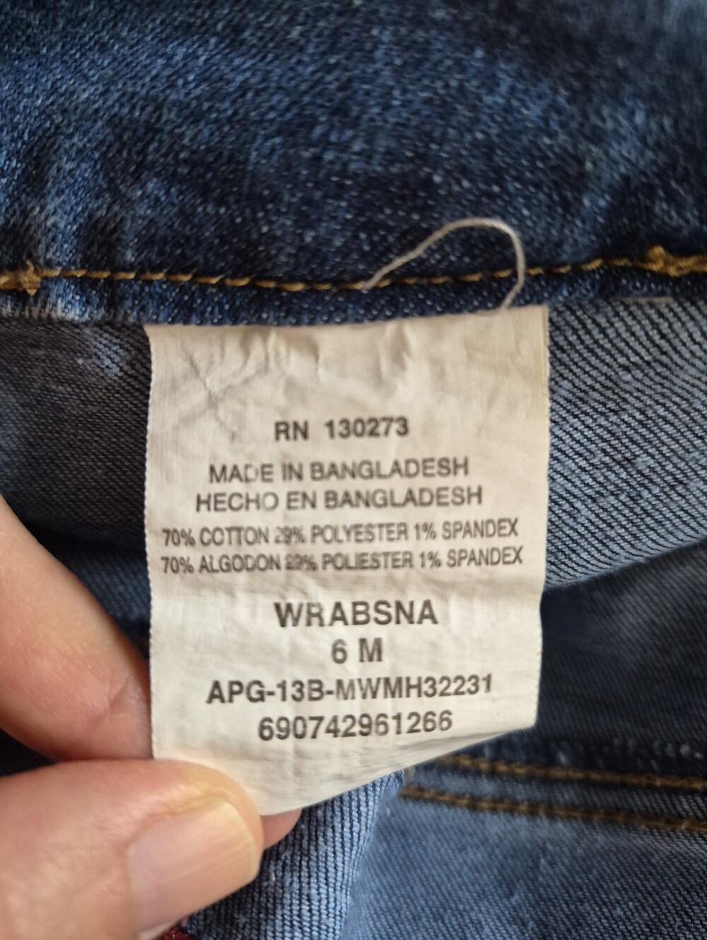 NEW Wrangler Denim Shorts Jeans Pockets Y2K 5 Pocket Comfort 90s Sz 6 - Picture 4 of 4